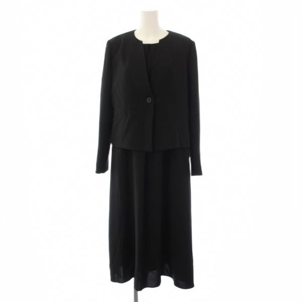 東京イギン body dressing ブラックフォーマル 喪服 ノーカラージャケット ワンピース ...