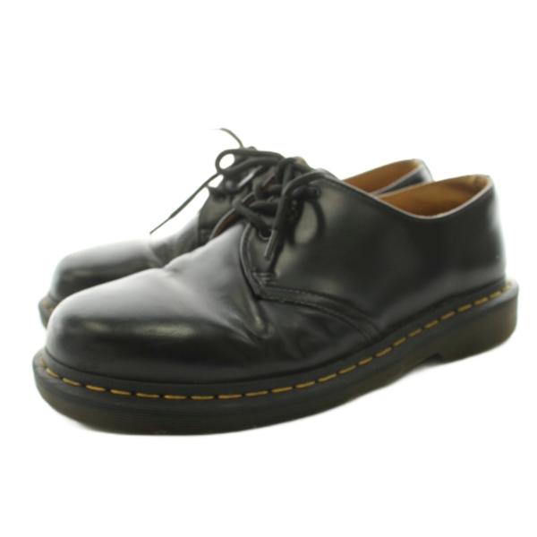 ドクターマーチン DR.MARTENS 3ホール シューズ レースアップ レザー UK6 黒 ブラッ...