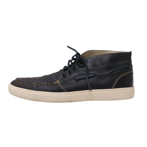 トッズ TOD'S チャッカブーツ レースアップ レザー 10 紺 ネイビー /TK メンズ