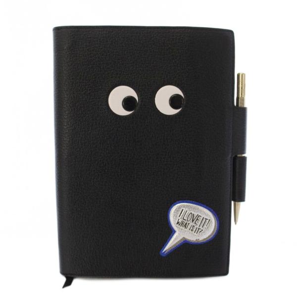アニヤハインドマーチ ANYA HINDMARCH ジャーナル アイズ A5 レザー ジャーナルカバ...