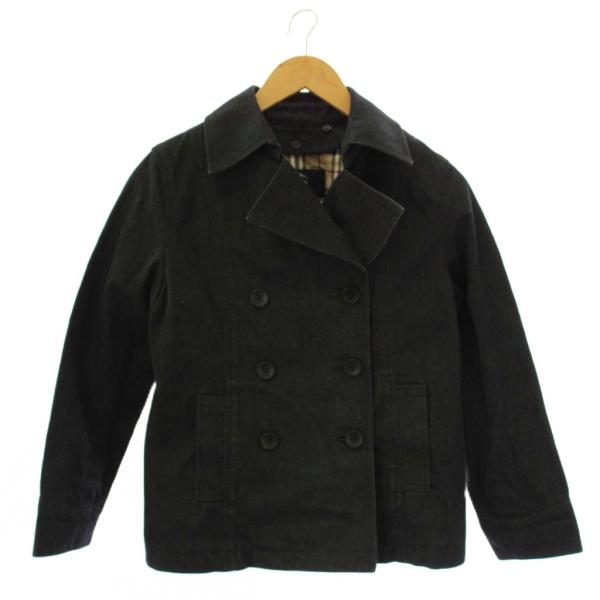 バーバリー ロンドン BURBERRY LONDON ノバチェック柄裏地付きダブルブレストPコート ...