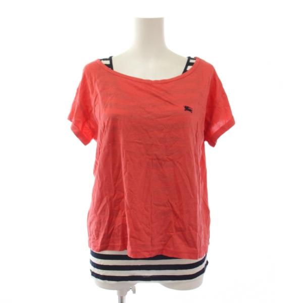 未使用品 バーバリーブルーレーベル BURBERRY BLUE LABEL レイヤードTシャツ カッ...