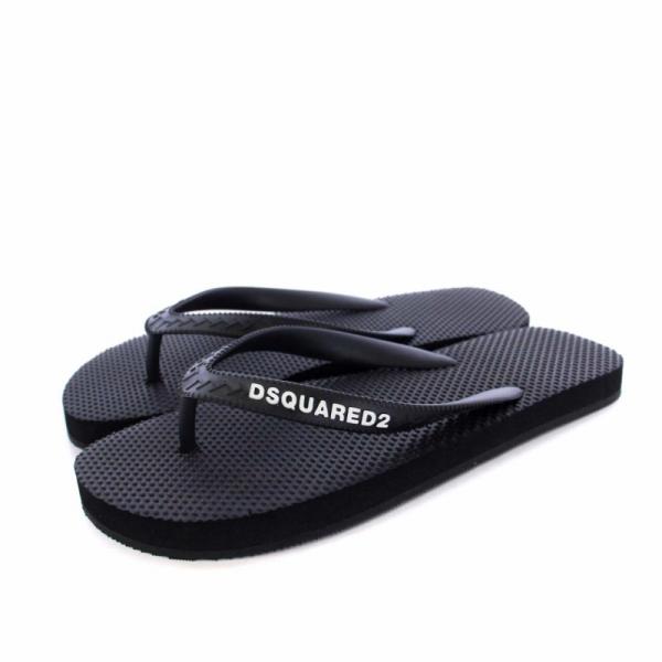 未使用品 ディースクエアード DSQUARED2 FLIP FLOPS ビーチサンダル トング ラバ...