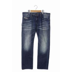中古 ディーゼル DIESEL SAFADO デニムパンツ ジーンズ ストレート ボタンフライ W32L30 青 ブルー /AA ■GY メンズ 【ベクトル 古着】