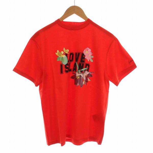 未使用品 ゴールデングース GOLDEN GOOSE 2019年製 Tシャツ カットソー LOVE ...