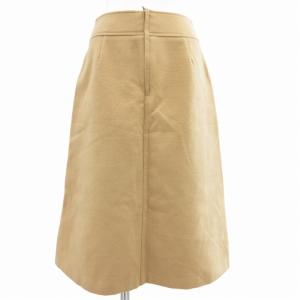 シンプリシテェ SIMPLICITE スカート ひざ丈 フロントファスナー M 茶 ブラウン ■MA /SS 0819 レディース