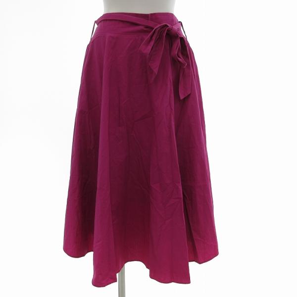 アルシーヴ archives ギャザースカート ひざ丈 リボン イージー F ピンク /JS 092...