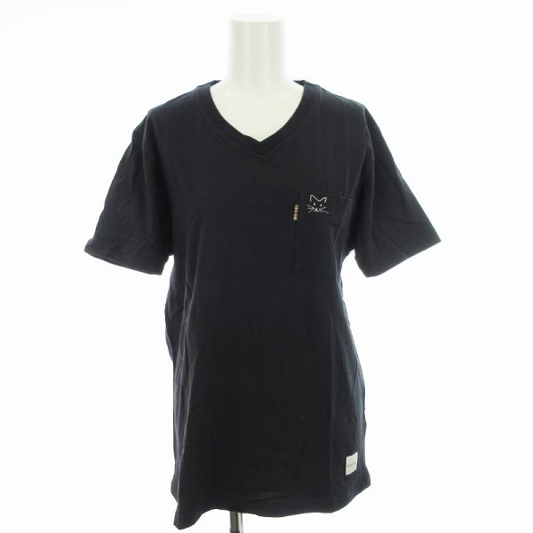 ポールスミス PAUL SMITH Tシャツ カットソー ネコ M 黒 ブラック /MM ■MA レ...