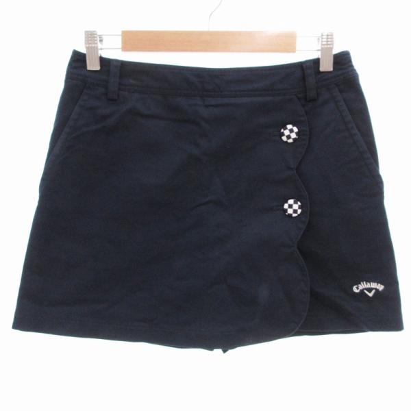キャロウェイ CALLAWAY ハーフパンツ キュロット ゴルフウェア L 紺 ネイビー /OU ■...