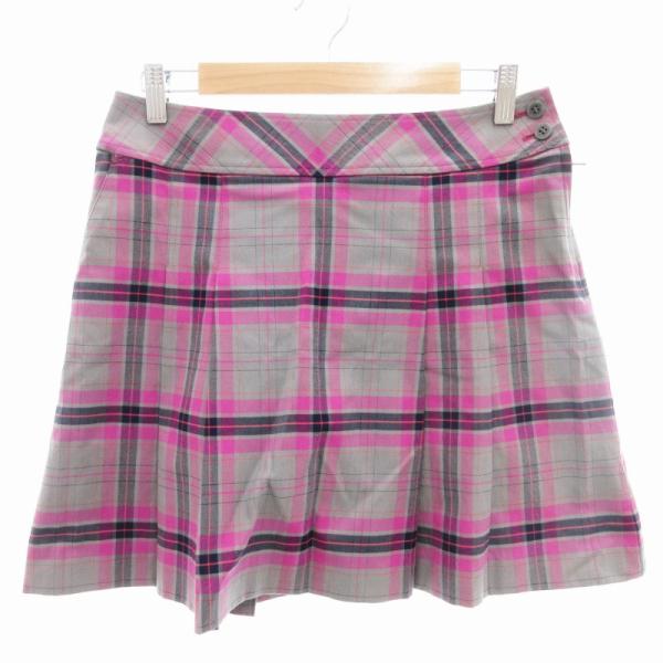 マンシングウェア MUNSINGWEAR キュロットスカート プリーツ ゴルフウエア ショート チェ...