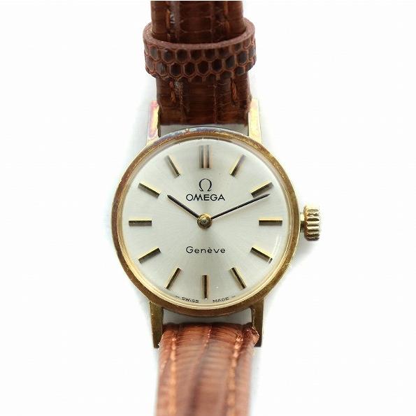 オメガ OMEGA GENEVE ジャンク品 腕時計 ウォッチ 自動巻き オートマティック 白文字盤...
