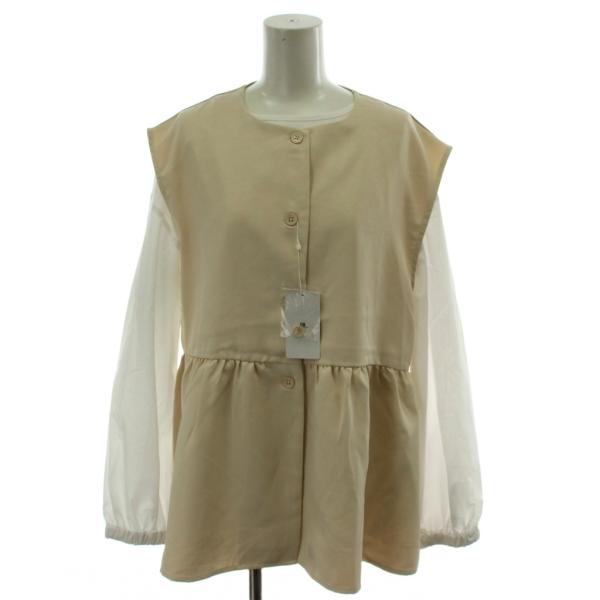 未使用品 アイテムズ アーバンリサーチ ITEMS URBANRESEARCH シャツ ブラウス ベ...