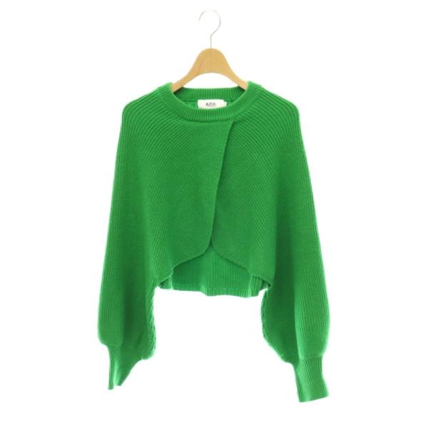 アズールバイマウジー AZUL by moussy CACHE-COEUR KNIT TOPS カシ...
