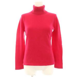 49アベニュー ジュンコシマダ 49AV. junko shimada ニット セーター 38 ピンク 長袖 タートルネック カシミヤ /HN ■MA レディース