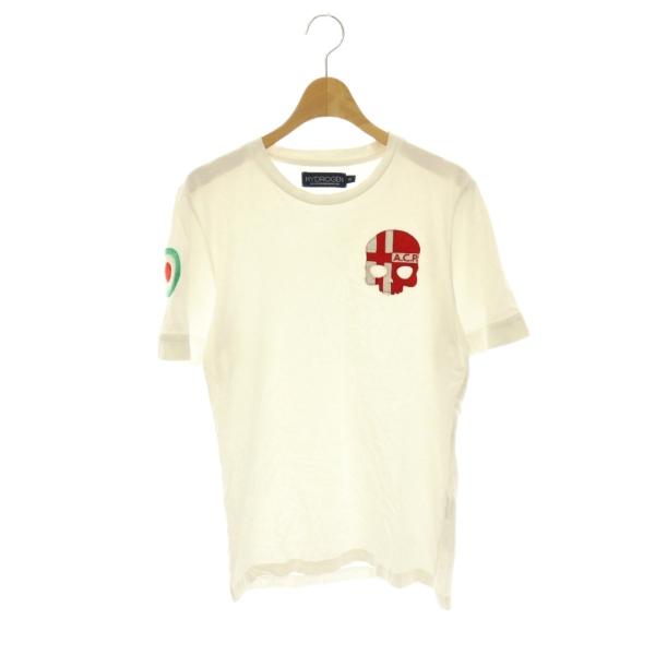 ハイドロゲン HYDROGEN Tシャツ カットソー 半袖 コットン XS 白 ホワイト /NR ■...
