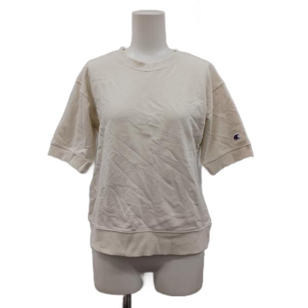 未使用品 チャンピオン CHAMPION Tシャツ M アイボリー 無地 ラウンドネック 半袖 /L...