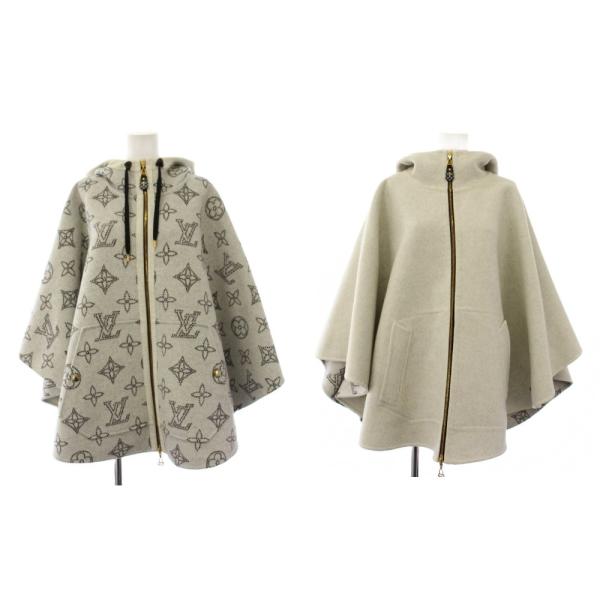 ルイヴィトン LOUIS VUITTON 23SS リバーシブル モノグラム マヒナ ケープ ポンチ...