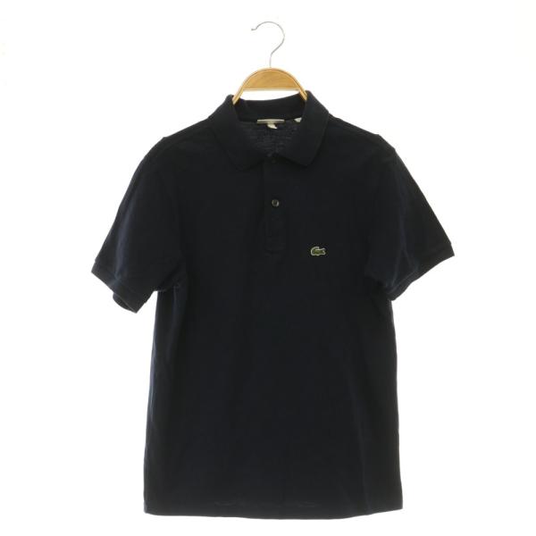 ラコステ LACOSTE キッズ 半袖ポロシャツ ロゴワッペン 16 ネイビー /MY ■OS ■M...