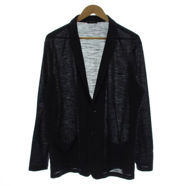 ジョセフオム JOSEPH HOMME テーラードジャケット リネン混 シングル 52 紺 ネイビー...