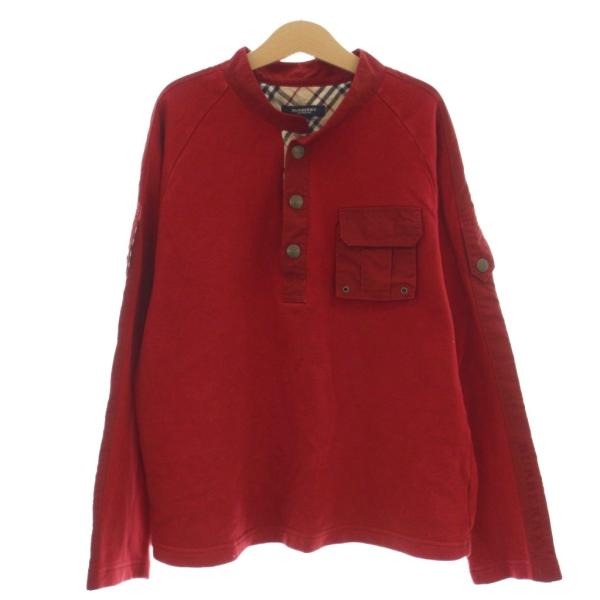 バーバリー ロンドン BURBERRY LONDON カットソー 上着 150A 赤 レッド プルオ...
