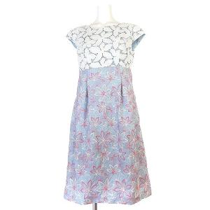 21新作モデル トッカ Tocca 0 ブラック 黒 総柄 花柄 ひざ丈 ワンピース 17aw ひざ丈ワンピース