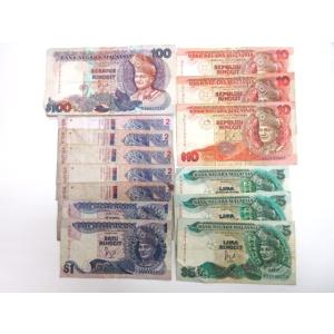 マレーシア 旧紙幣 合計157リンギット おまとめ14枚 外国紙幣 古紙幣 旧札