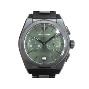 エンポリオアルマーニ EMPORIO ARMANI クオーツ腕時計 クロノグラフ ブラック カーキ文...