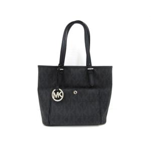 マイケルコース MICHAEL KORS トートバッグ ブラック 30T4STTT6B ロゴ 総柄 ...