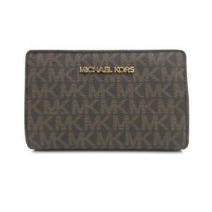 マイケルコース MICHAEL KORS 二つ折り財布 ブラウン系 35F8GTVF2B ロゴ 総柄...