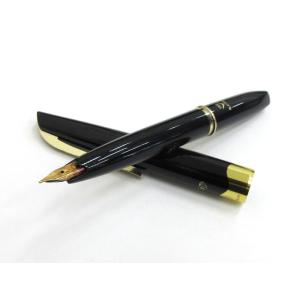 パイロット PILOT プラチナム PLATINUM 18K ペン先 万年筆 ブラック×ゴールド 筆...