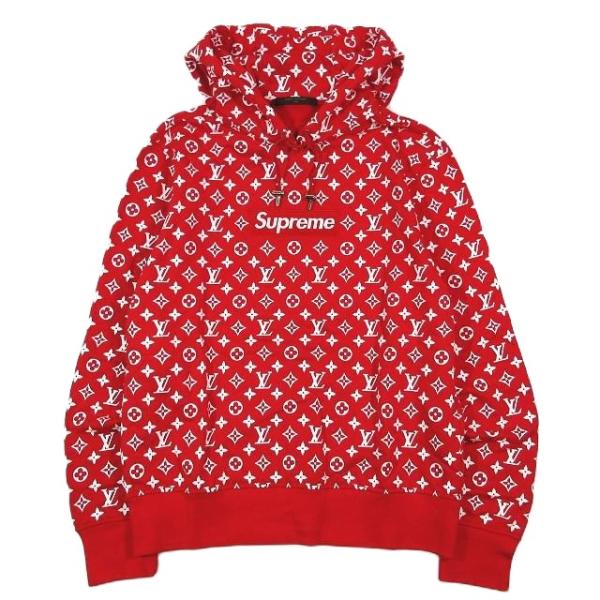 未使用品 17AW ルイヴィトン ×Supreme シュプリーム LV Box Logo Hoode...