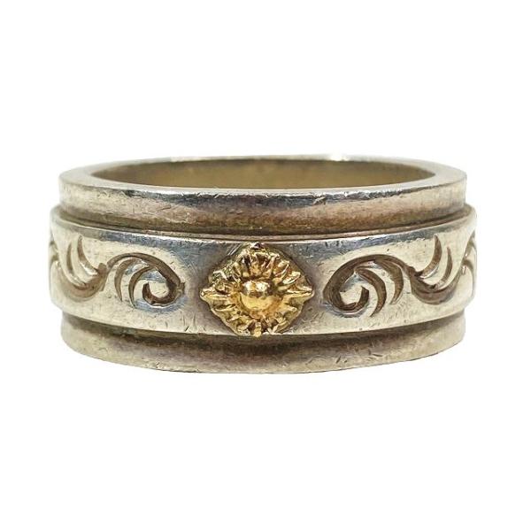 アリゾナフリーダム ARIZONA FREEDOM 太陽 唐草柄 指輪 リング シルバー925×K1...