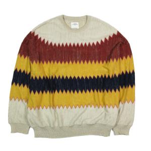 22SS ビズビム VISVIM AMPLUS KNIT アンプラスニット ジグザグ セーター クル...