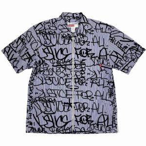 美品 18AW シュプリーム×コムデギャルソンシャツ SUPREME×COMME des GARCONS SHIRT Graphic Shirt グラフィック ジップアップシャツ｜vectorpremium