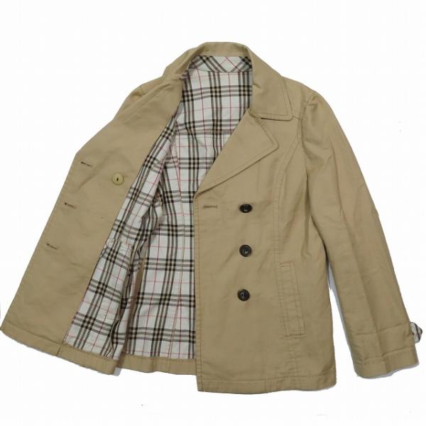 バーバリーブルーレーベル BURBERRY BLUE LABEL Pコート ショートトレンチ アウタ...