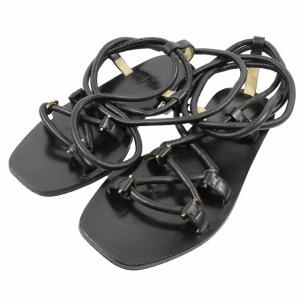 JIMMY CHOO × OFF-WHITE CHARLIE FLAT フラットサンダル レザー 