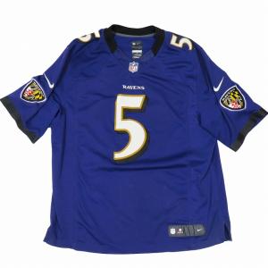 ナイキ NIKE NFL レイブンズ 5 FLACCO フットボール ゲームシャツ ビッグサイズ 紫 パープル サイズXL 468913-570 メンズ｜vectorpremium