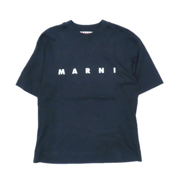 極美品 20’s マルニ MARNI Tシャツ カットソー フロントロゴ プリント 半袖 クルーネッ...