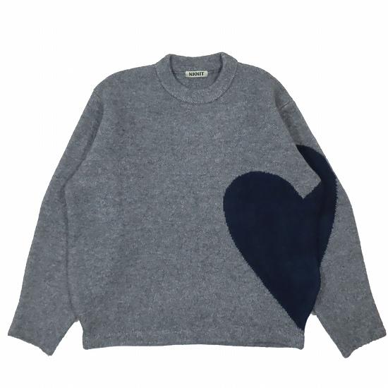 NKNIT ンニット patten KNIT ハートパターン ニットセーター プルオーバー トップス...