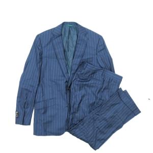 【美品】ポールスミス　メンズスーツ　セットアップ　ストライプ　Ｍ　ロロピアーナ ポールスミス PAUL SMITH セットアップ スーツ 上下 テーラード