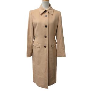 【中古】23区 オンワード樫山 ベルテッドコート ロング ソフトコンプレストスムース ウール ピンク 44 大きいサイズ 23区（ニジュウサンク） オンワード樫山 ベルテッドコート ロング