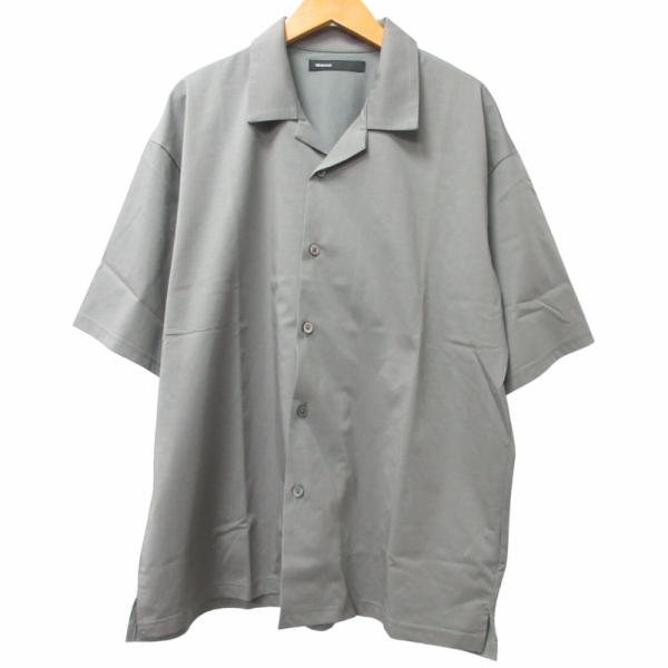 ゼロエイトサーカス 08SIRCUS 美品 近年 オープンカラーシャツ 半袖 グレー 4 約Mサイズ