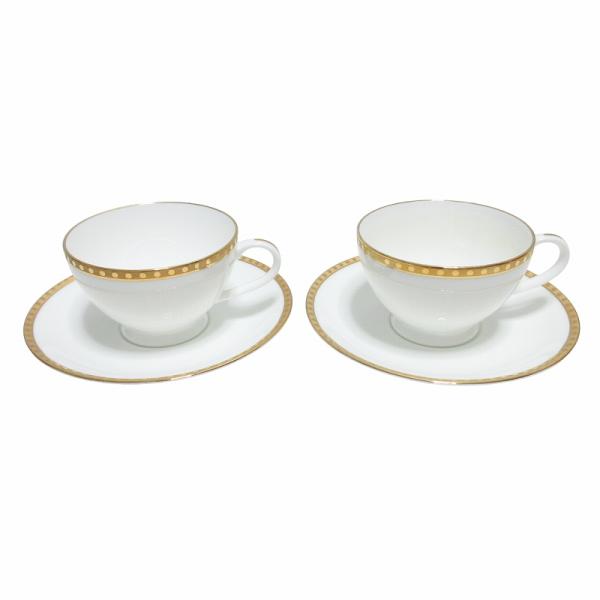 ティファニー TIFFANY &amp; CO. ゴールドバンド GOLD BAND ティーカップ＆ソーサー...