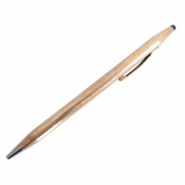 クロス cross 筆記確認済 14金張り ツイストボールペン 筆記用具 文房具 ゴールドカラー 1...