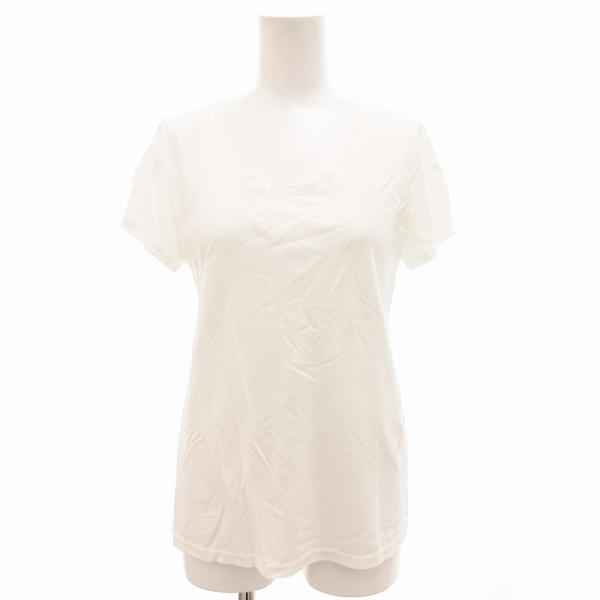 デミルクス ビームス Demi-Luxe BEAMS Ｔシャツ カットソー Vネック 半袖 38 白...