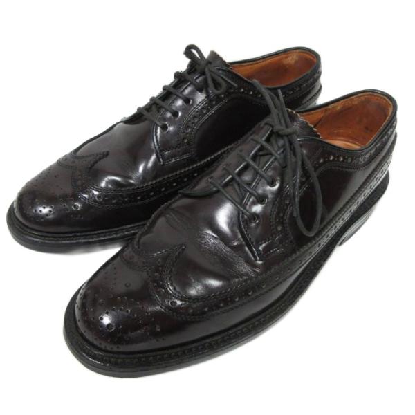 リーガル REGAL ウイングチップ 革靴 ドレスシューズ ビジネス ガラスレザー 外羽根 メダリオ...