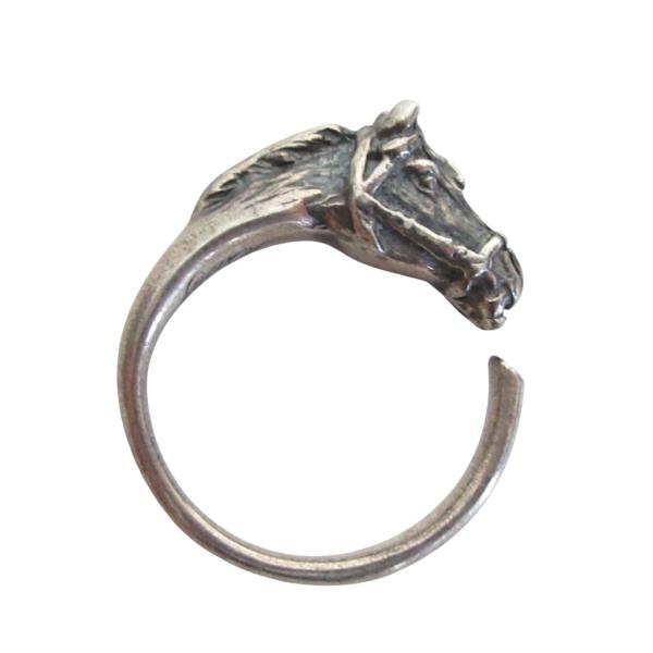 オールドジョー OLDJOE 希少 美品 HARDY HORSE RING 925 燻し加工 ハーデ...