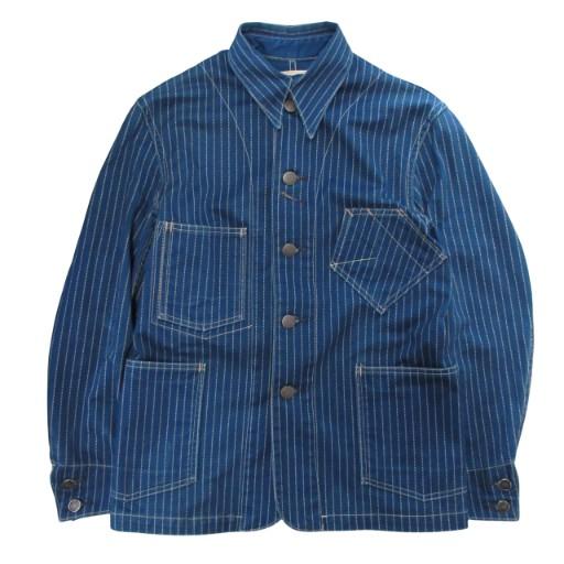 ダブルアールエル RRL ラルフローレン WABASH STRIPE RAILROAD JACKET...