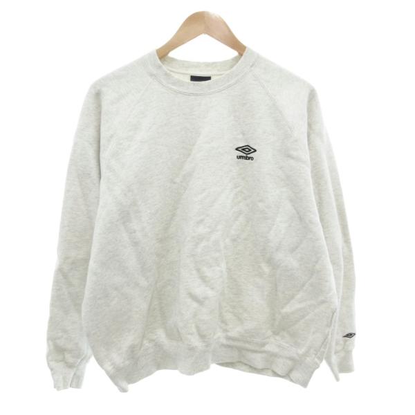 アンブロ UMBRO PUBLUX 別注 スウェットシャツ トレーナー ロゴ刺繍 長袖 裏起毛 M ...