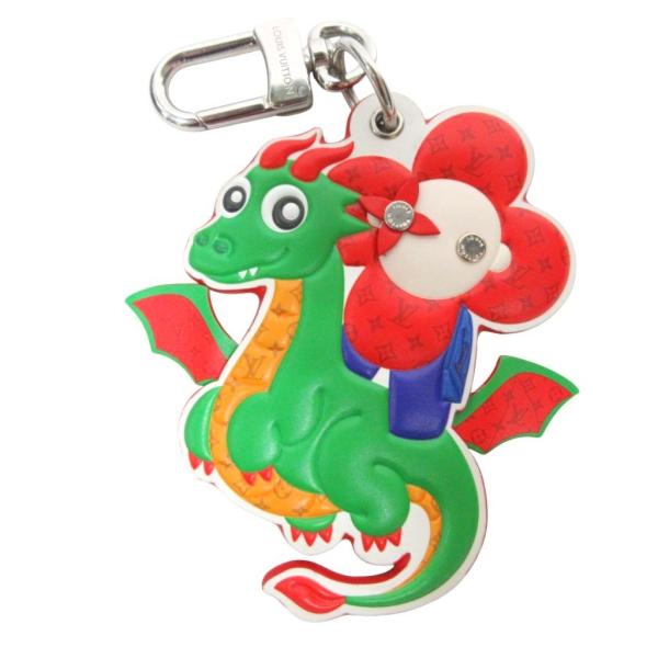 ルイヴィトン LOUIS VUITTON 美品 LV ドラゴン ヴィヴィエンヌ バッグチャーム モノ...